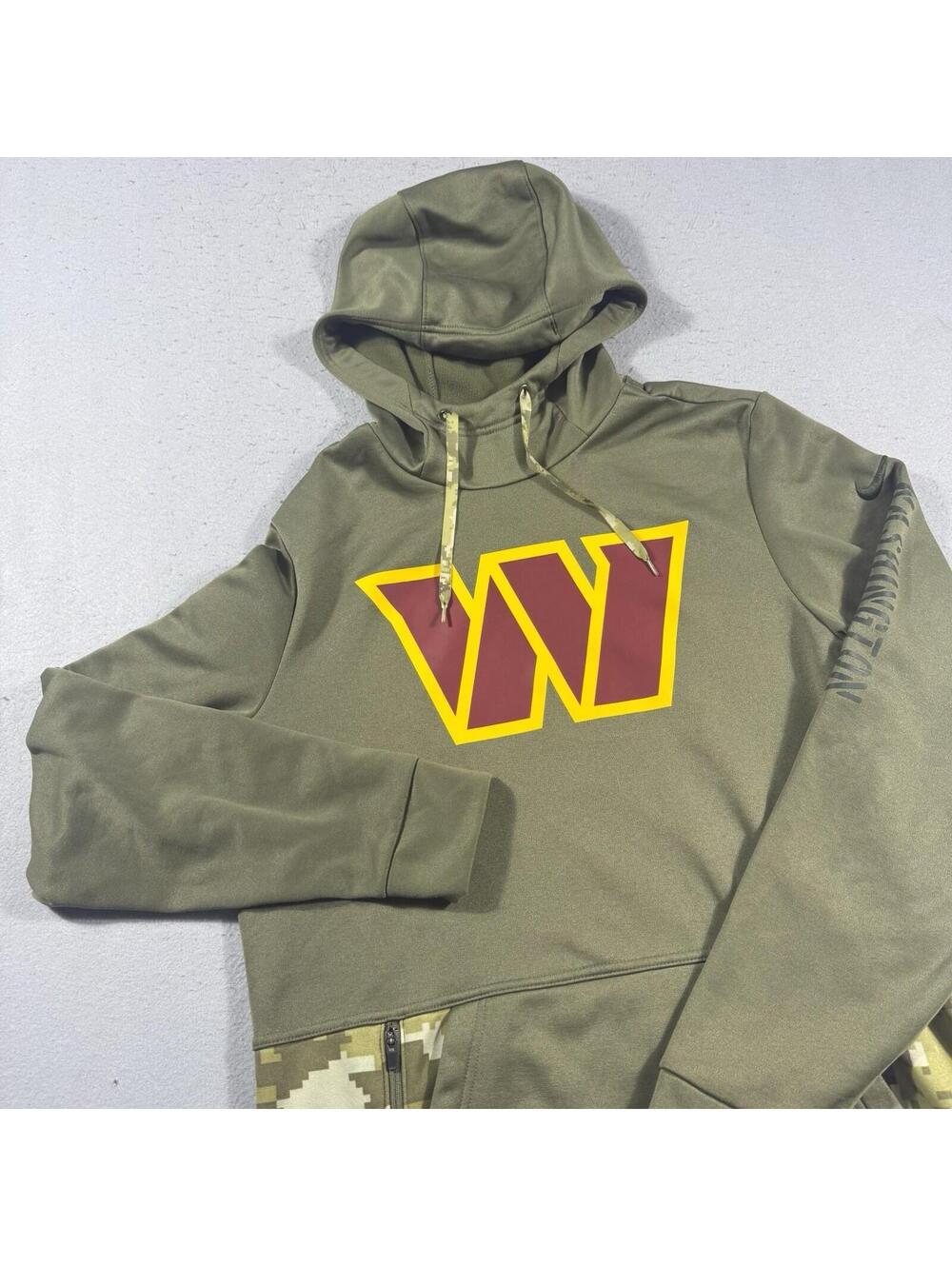 Nike Therma-FIT Washington Commanders Salute To Service Pullover Hoodie Camo‎ S